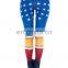 American woman crossfit running custom mix fabric ladies tight skinny yoga sexy photo brand jogging 3d fancy woman leggings