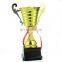 custom gold Bowl Trophy Cup with wooden base