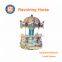 Zhongshan merry go round for sale amusement park 6 seat Revolving Horse, Carousel Small Kid Mini, earn money, kiddie