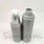 Matt silver skin care plastic lotion pump bottles for lotion cream use