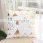 wholesale custom gold pattern velvet throw pillow cover