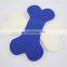 Hot Selling Portable Bone Shape Felt Dog Toy Training Animal