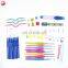 52pcs One Set Multi-color TPR Softed Handled Aluminum Corcheting Crochet Hook for Weave Craft