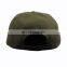 Hip hop 6 panel flat brim black raised embroidery snapback cap