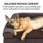 High Quality Dog Bed Memory Foam Faux Fleece Pet Sofa Luxury Ped Bed with Waterproof Liner