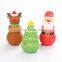 HQP-WJ115 HongQiang Christmas series dog chewing toy Santa Claus milu deer teeth grinding teeth clean natural latex new