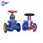 DIN standard bellow sealed globe valve with lubricating nozzle