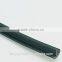 T shape Soft silver metal PVC protective flexible plastic strip