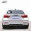 Пластиковый комплект кузова стиля M4 для BMW 4 series F32 F33 F36 420i 428i: передний бампер, задний бампер, боковые юбки и спойлер крыла