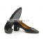 2020 Ladies latest simple black color design chunky heels pumps sandals women casual shoes