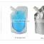Custom Logo Printed Reusable Liquid Juice Stand Up Spout Pouch Bags Oblique Cover Squeeze Pouch