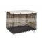 wholesale custom small collapsible safe and secure dog cage stainless steel pet cage covered