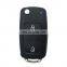 2 Button Flip Folding Remote Control Car Key Shell Cover Case For VW MK4 Bora CS