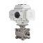AC220/110V Remote control Electronic 3PCS Threaded Ball Valve manufacturer valve