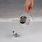 high quality glass teapot, newly design borosilicate glass teapot, heat-resisting glass teapot with SS filter
