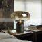 Postmodern Creative LED Desk Light Hardware Glass Table Lamp Simple Decor Art Bedside Lamps For Bedroom Night Lights