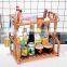 Free punching condiment bottle storage Oil salt sauce vinegar storage rack  kitchen Plastic storage rack