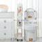 Slim Storage Cart Mobile Shelving Unit Slide Out Storage Rolling Utility Cart Tower Rack For Kitchen Bathroom