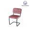 Tiptop Wholesale Factory Custom Cafe Metal Dine Armchair Restaurant Chair Modern Dining Room Furniture Velvet Fabric Dining Chairs