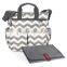 New design factory price polyester material chevron baby stroller bag