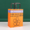 Wholesale Shopping Takeaway Popcorn Bread Food Wax Custom Print Logo Handle White Brown Kraft Paper Bag