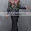 Long Sleeve Digital Printing Crepe Cheap Muslim Dress