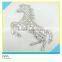 Heat Transfer Diamond Decals Hotfix Glass Stone Horse Design Patch 17.5x23.5cm