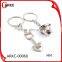 2015 Hot selling custom logo metal promotional gifts keychains