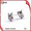Black stainless steel stud earrings crystal jewelry earrings