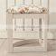 WH-4069 European Style Solid Wood Multifunctional Round Table and Stool