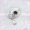 Stylish decorative plating silver crystal rhinestone eyes design brooch for ladies