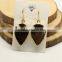 EA3227 New gold electroplated natural crystal gemstone arrowhead earring