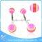 Multi-colour Ball Banana Piercing Wholesaler Surgical Steel 100 Nickel Free Navel Ring