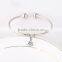 Creative Gifts Plain Silver Plating European Custom Cuff Bangle XPJ0315