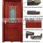 economic pear galss timber interior door modern hous design