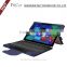 Business blue detached tablet keyboard cover for microsoft surface pro 4 leather case