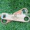 solid wood handle flat beer bottle opener