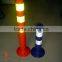 RSG reflective warning sign /flexible spring post/delineator post