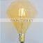 360 degree diamond appearance amber LED filament bulb decorative light-bulbs in amber