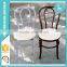 Clear resin thonet restaurant chairs