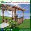 High quality and good price modern garden pergola with wood-composite deck board