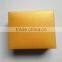 cardboard custom made jewelry box luxury yellow nacklace box with velvet
