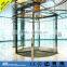 revolving door with safety glass