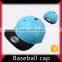 Leather strap plain black snapback softtextile suede baseball cap