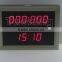 Double-side LED scoreboards with displaying time of day