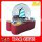 Souvenir polyresin sailing boat snow ball