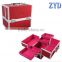 ZYD-HZ0722 Aluminum Makeup Case With Light Double Open Fashion Superior Quality Cosmetic Vanity Train Box