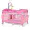 2015 new model European standard baby playpen with canopy baby play yard travel cot