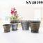 Plastic Pots for Plant Round Gold Plastic Cheap Plant Pot