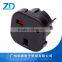 US 2 pin plug universal travel power adaptor